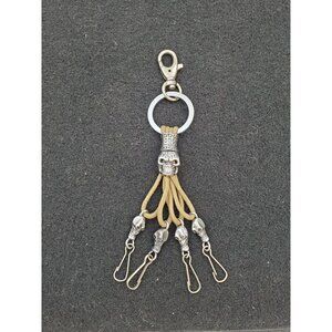 Keychain, skull , gift for men, gift for women - Skull Keyring, Articula…